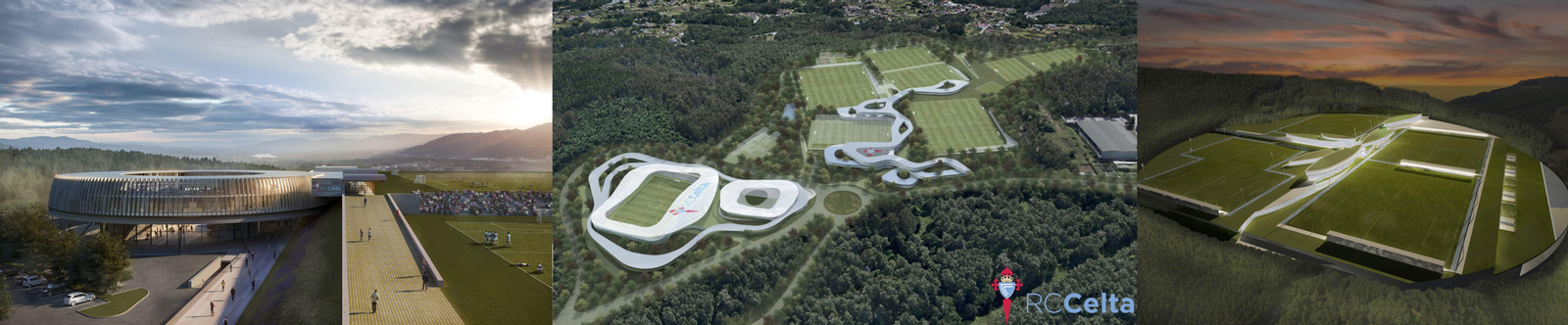 Las tres propuestas arquitectónicas para Mos y que firman Fraga-G.Quijada-Portolés, Irisarri Piñera y Alfonso Penela