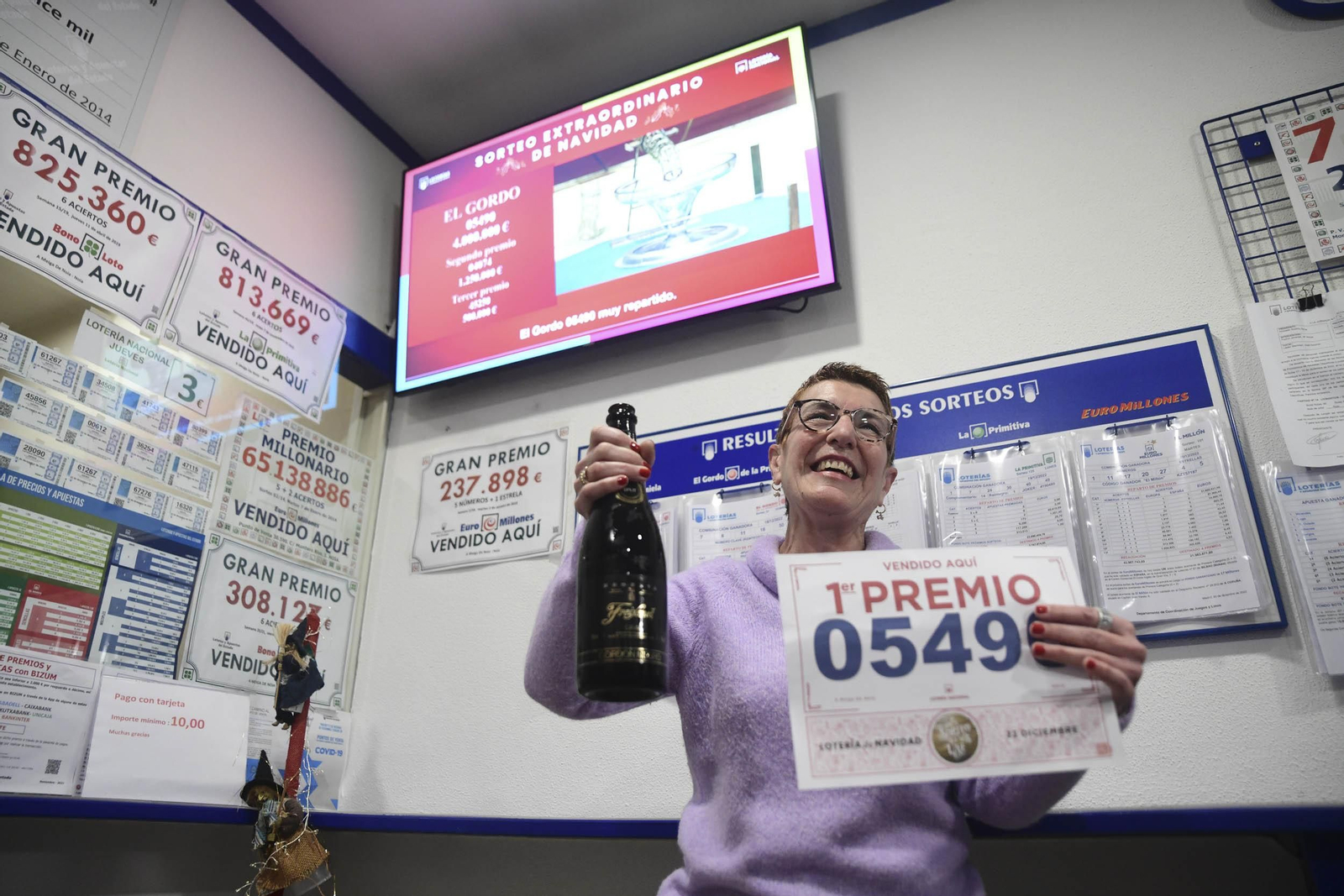 Gordo de Navidad en Noia. PEPE FERRÍN