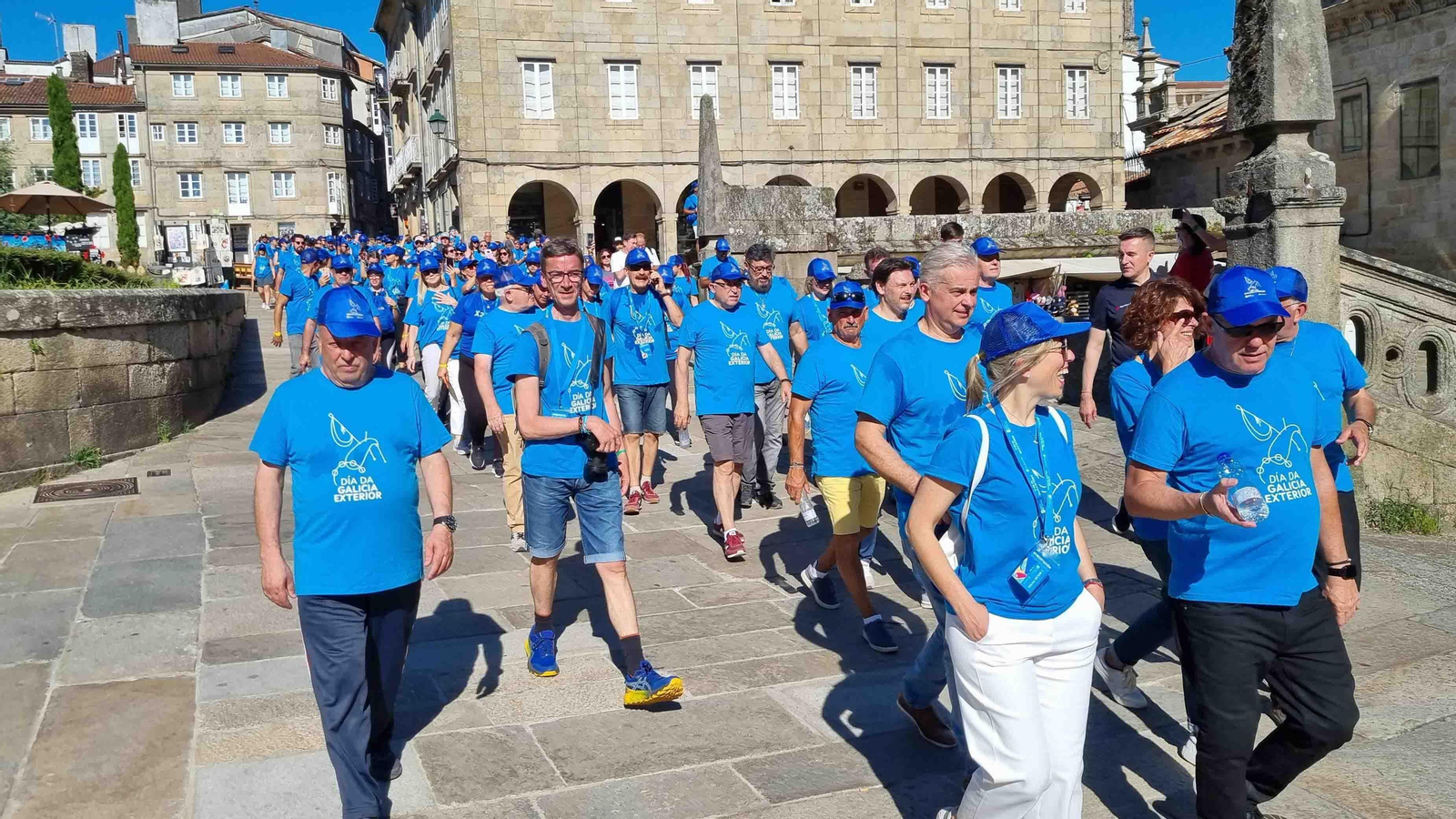 El recorrido se realizó la víspera de la celebración del Día de la Galicia Exterior, el pasado 9 de julio
