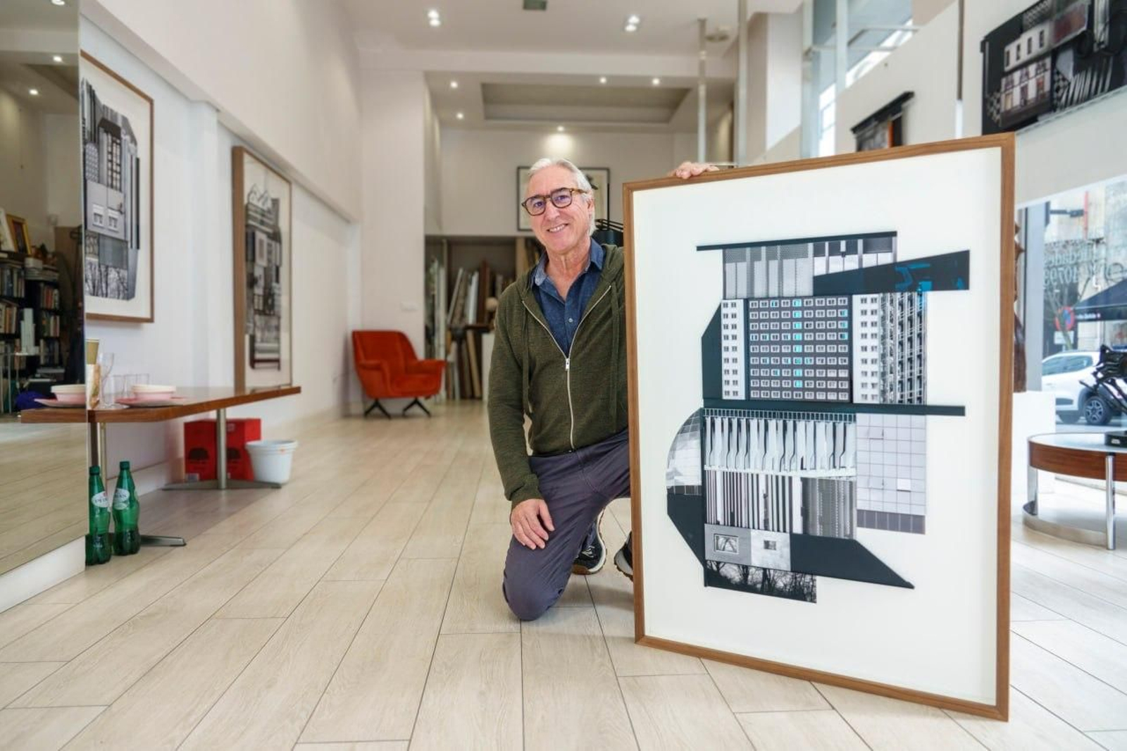 Luis Carballo inauguró ayer su muestra “Apología del equilibrio” en AF Galería.