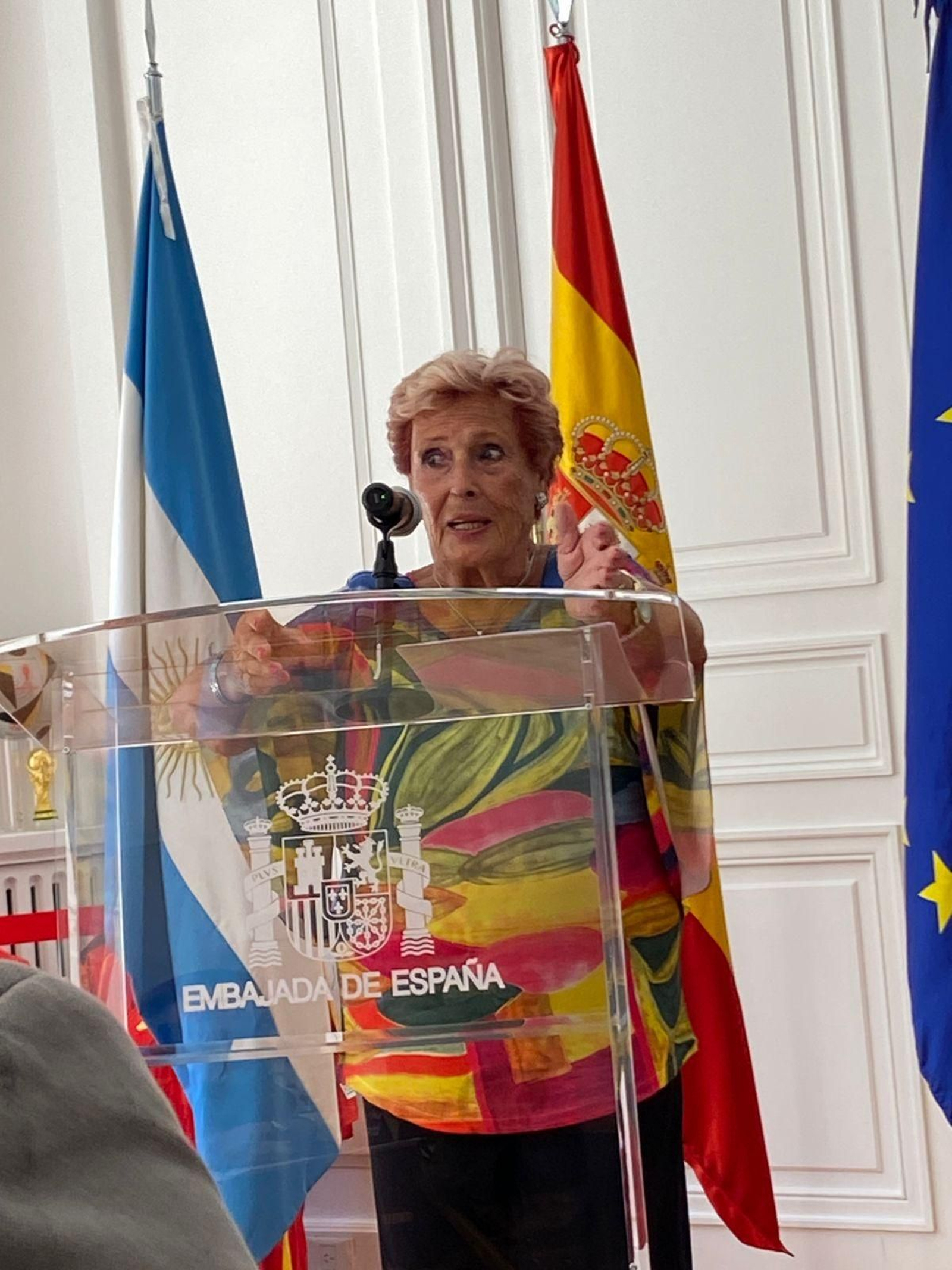 Maite Michelón durante su intervención