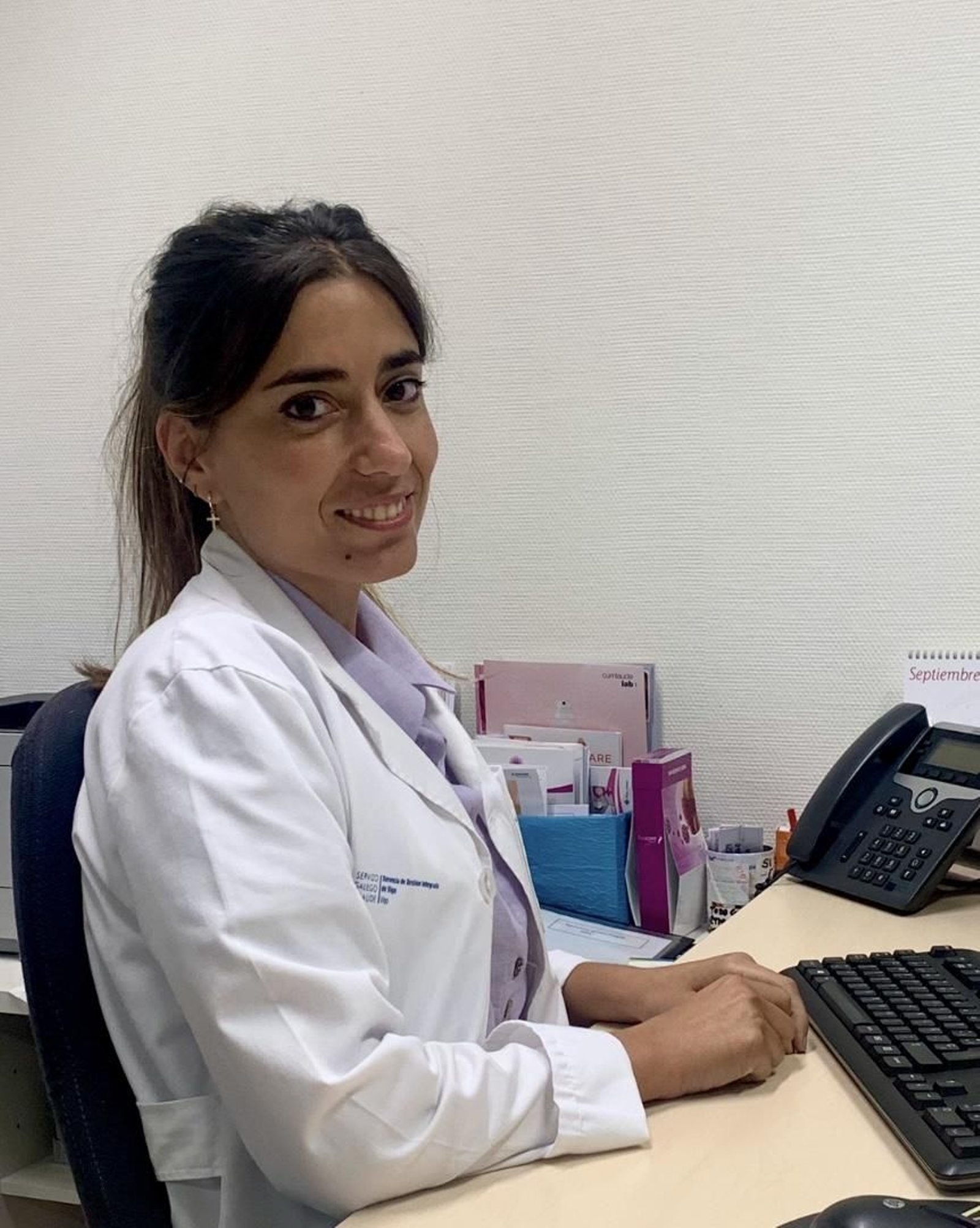 Vanesa Rodríguez, en su consulta del Álvaro Cunqueiro.
