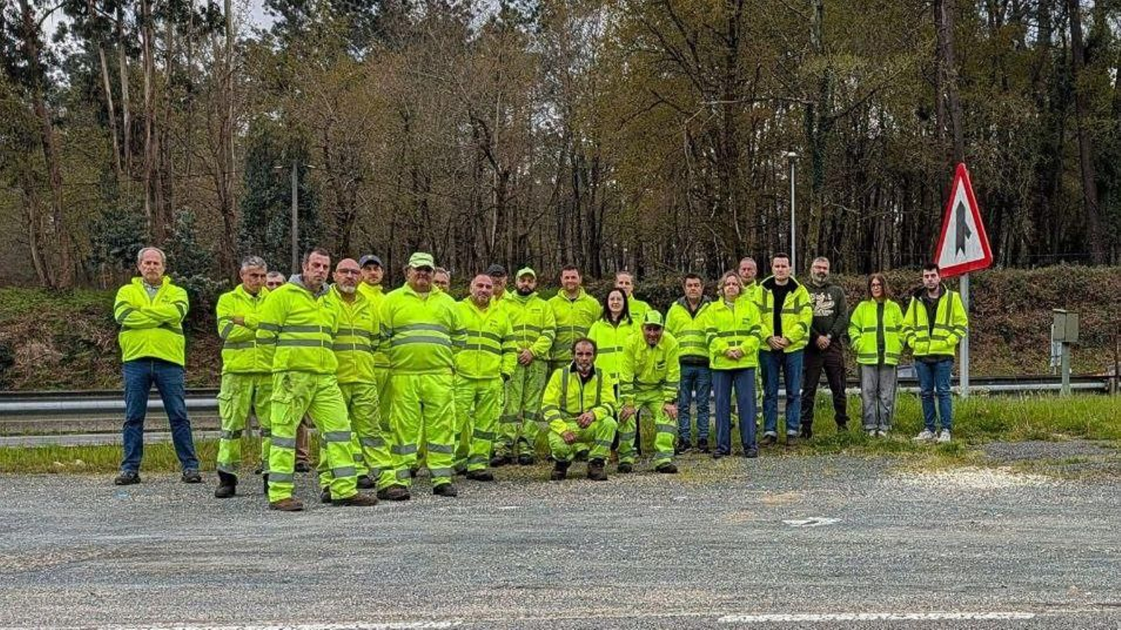Parón en Vigo del sector de mantenimiento en carreteras.
