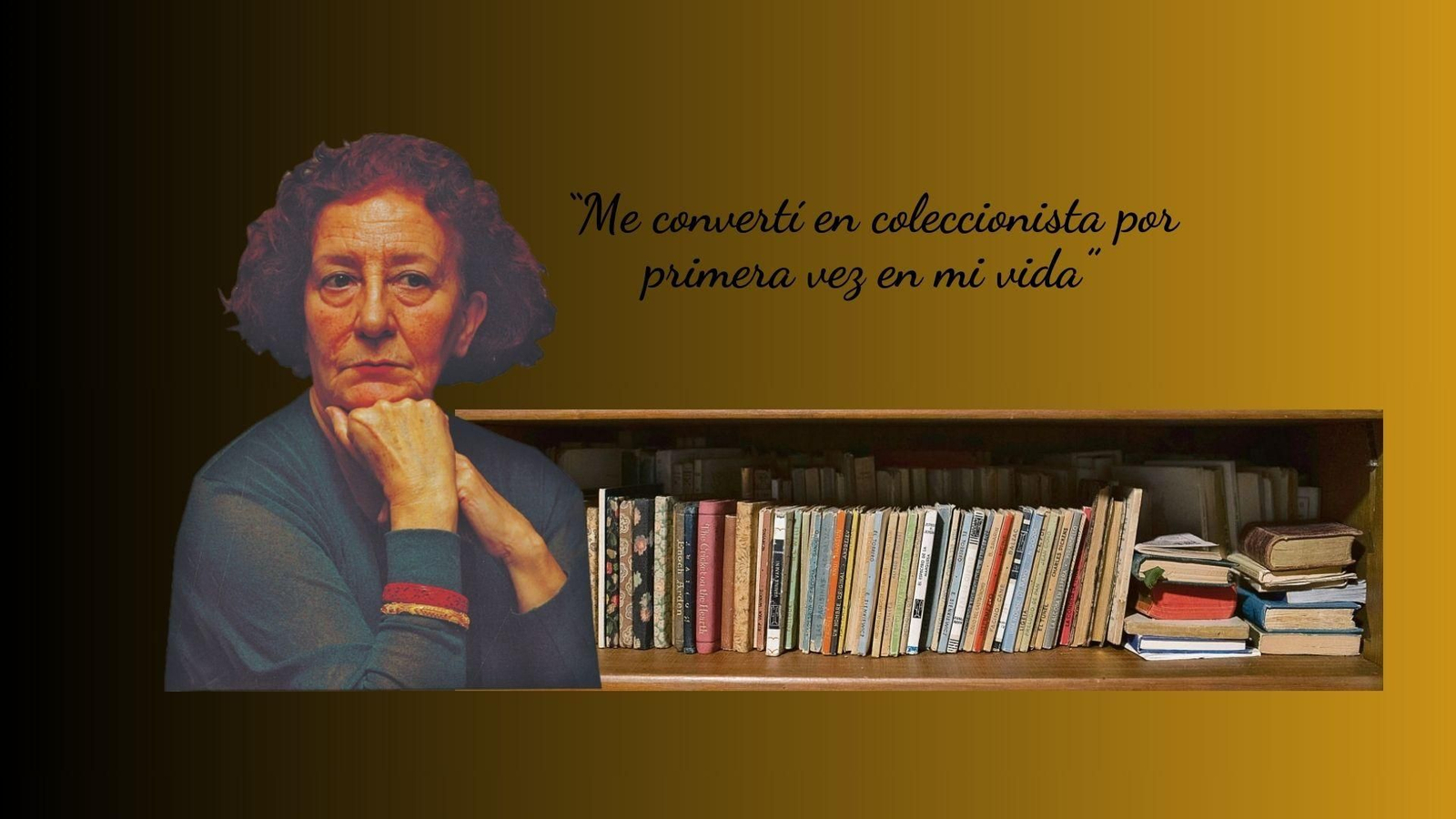 La colección de libros pequeños de Maribel Outeiriño.