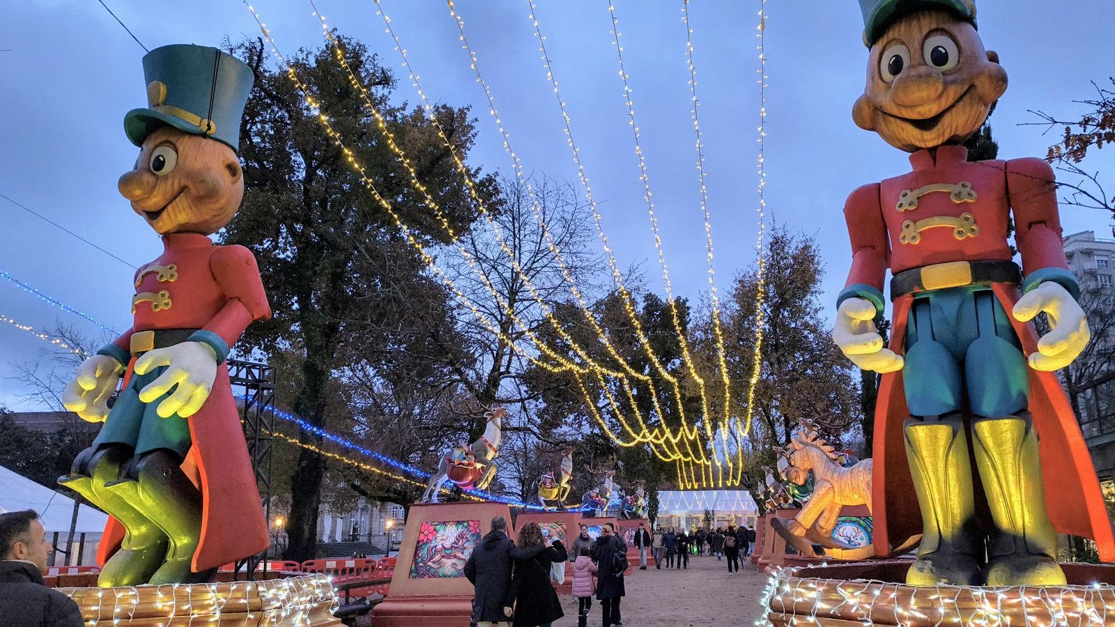 Decoración en la Alameda.