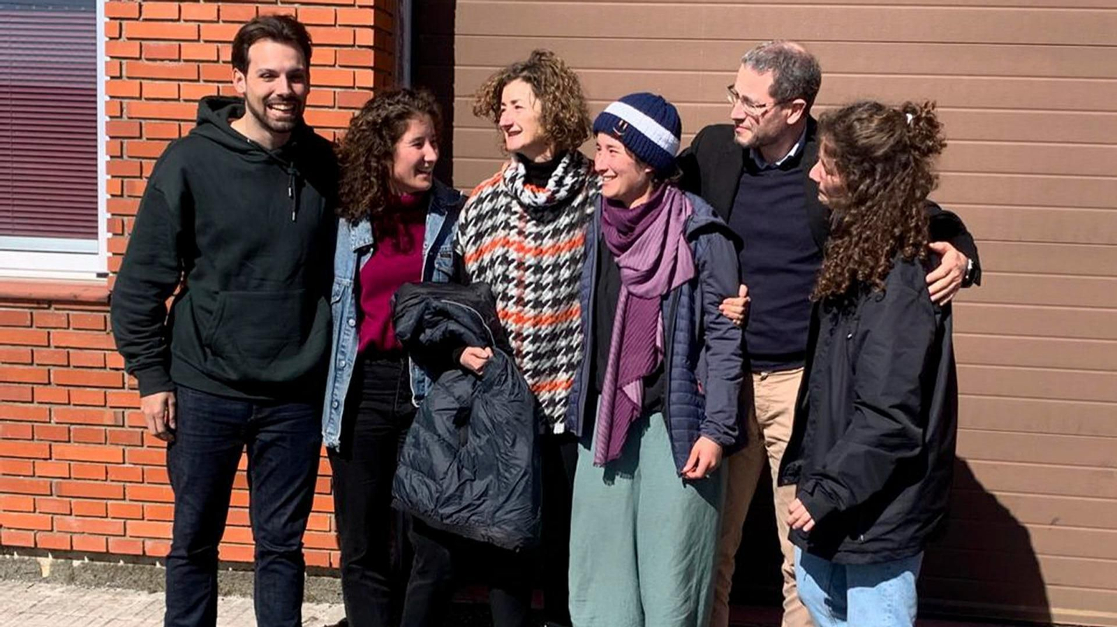 Ana Baneira, a su llegada a Galicia. // EFE