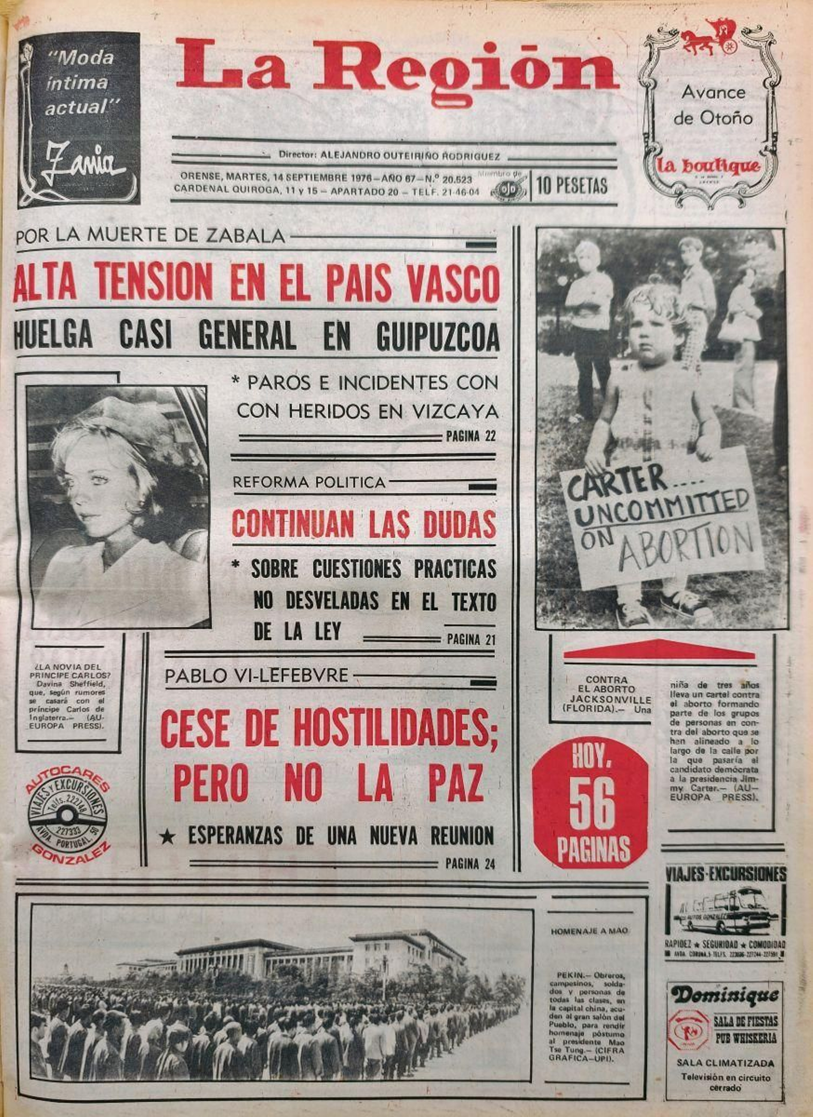 Primera página de 1976