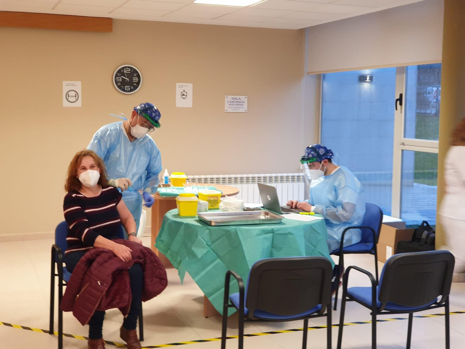 Jornada de vacunación en la residencia Luces do SIl.