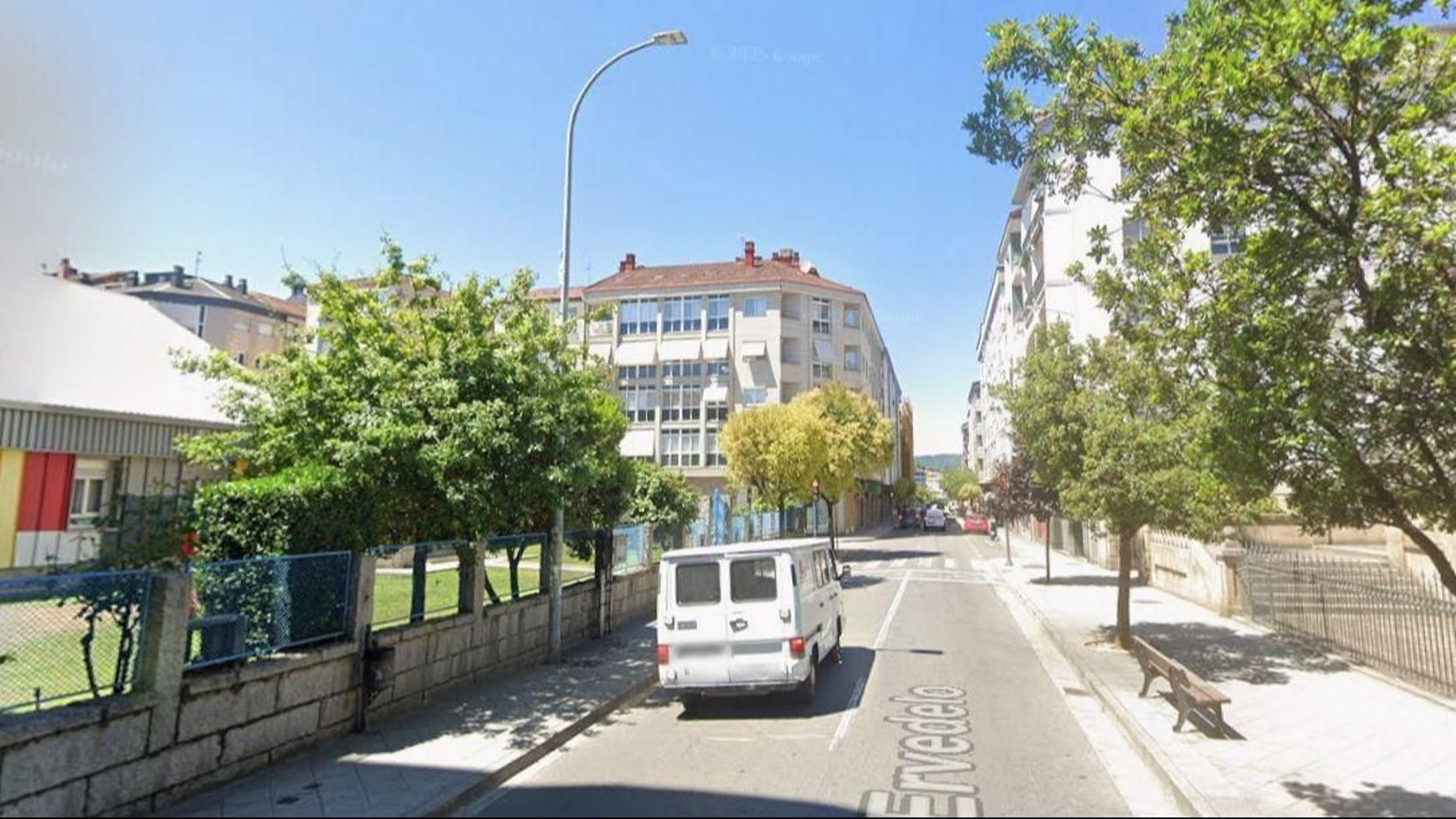 Rúa Ervedelo, en la que ocurrió el suceso