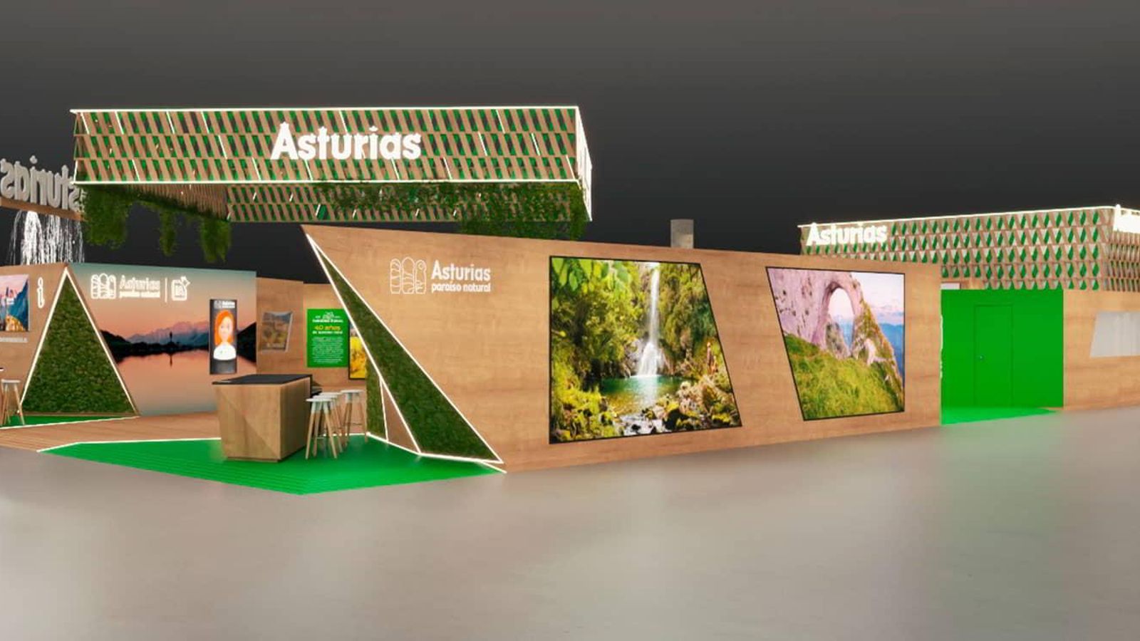 Maqueta del stand de Asturias en Fitur