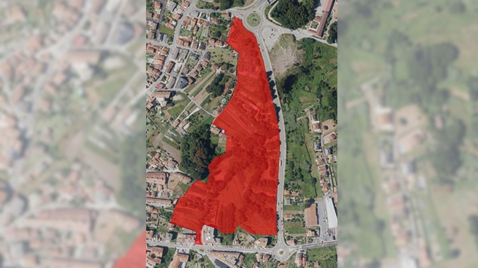 Mapa del ámbito de actuación en el que se levantarán las 300 viviendas.