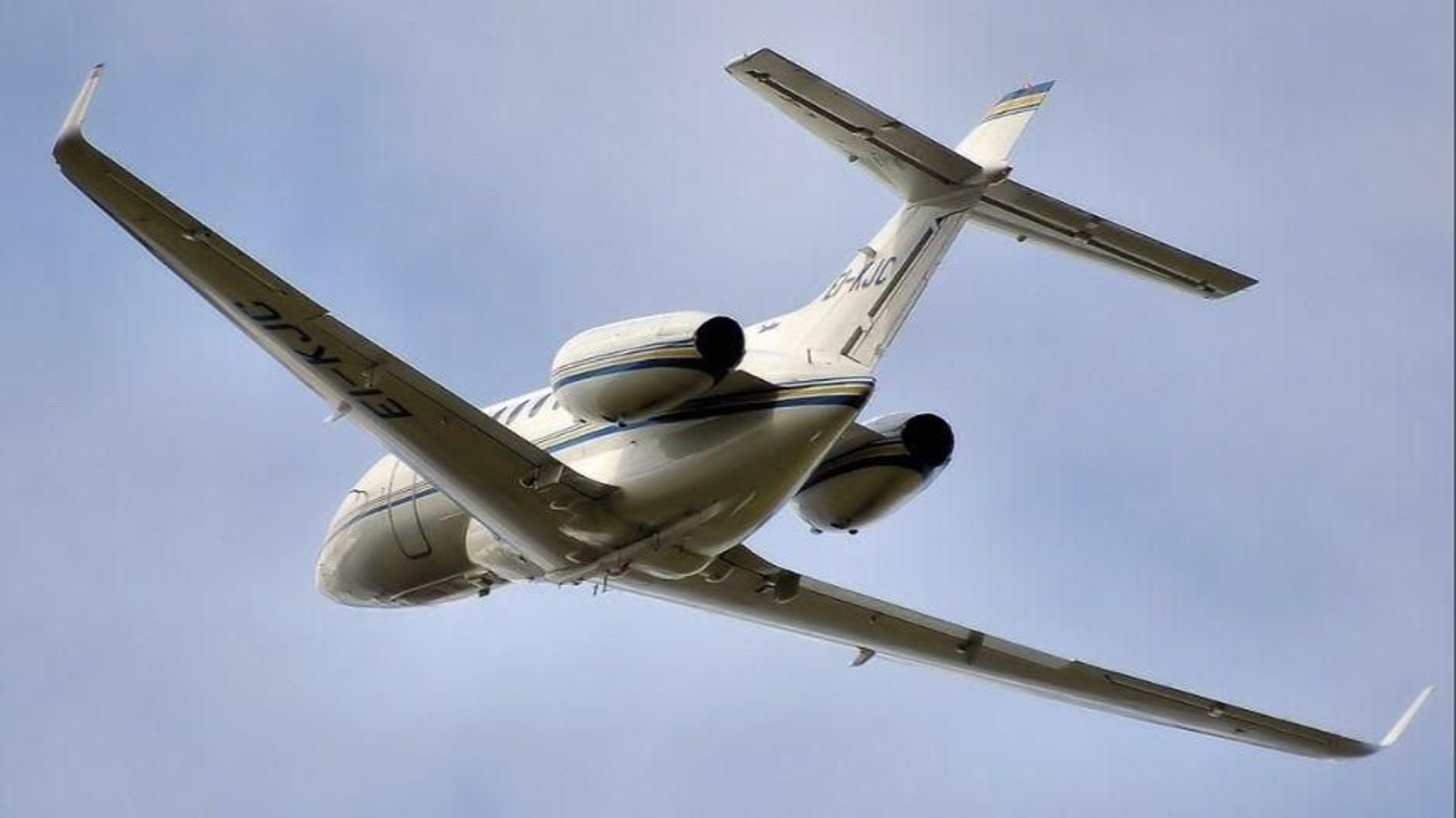 Un jet privado en una imagen de archivo