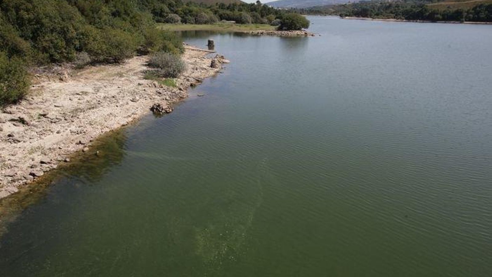 As Conchas. 7-09-2015. Potente olor en el agua y alrededores del embalse de AS Conchas. Paz