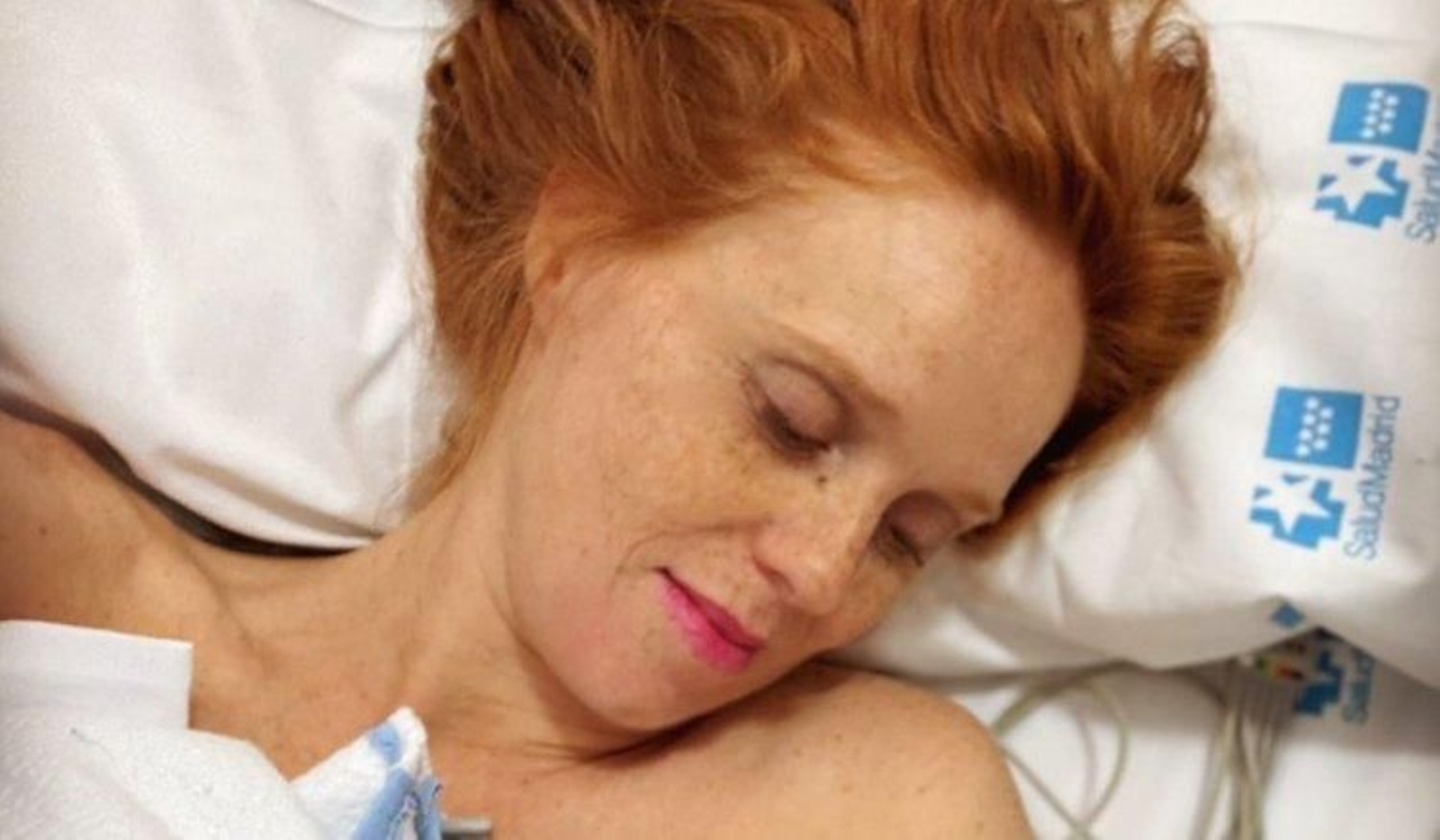 María Castro, después de dar a luz a su tercera hija. // Instagram (@maria_castro_jato)