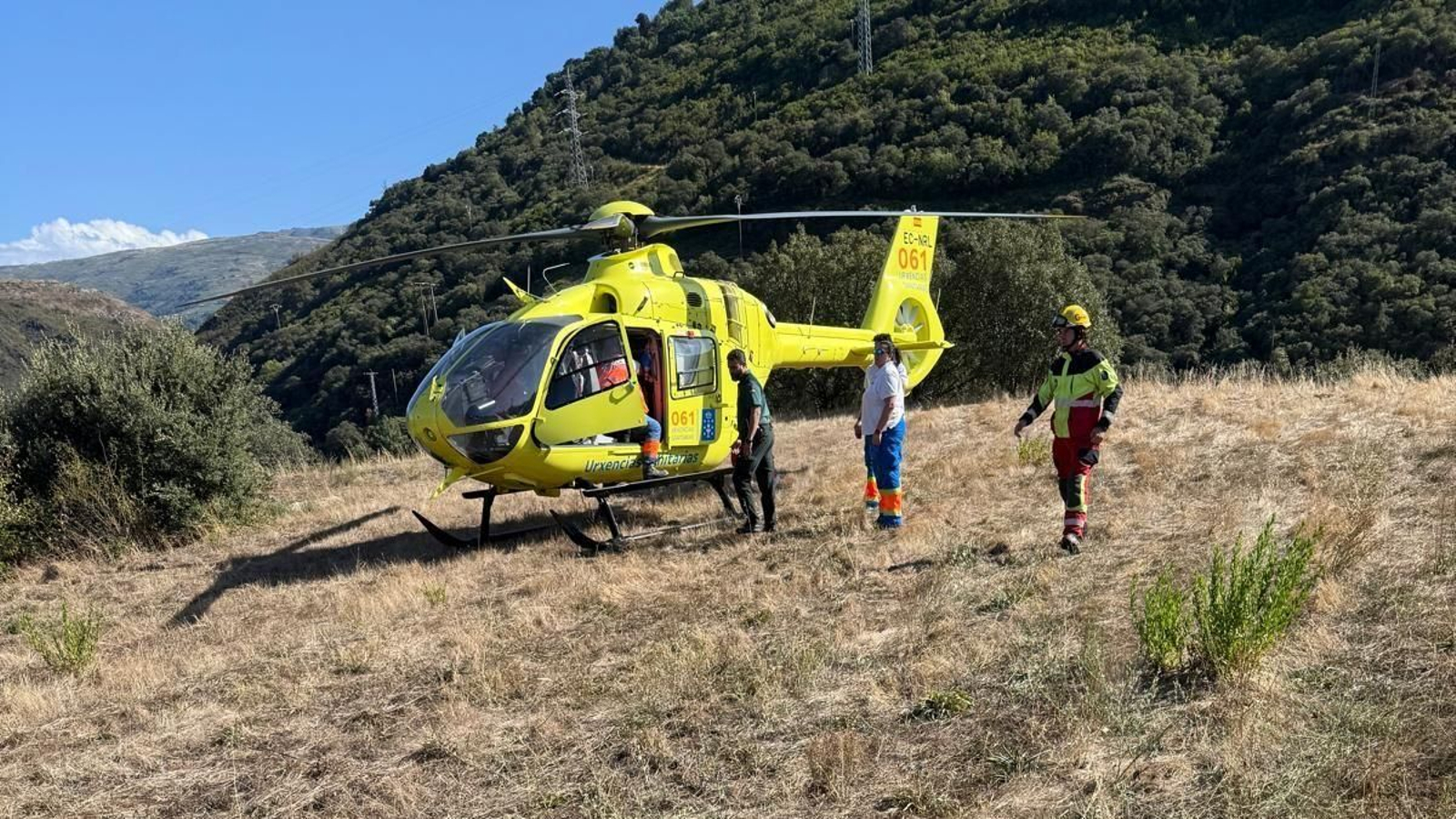El helicóptero medicalizado, en el punto