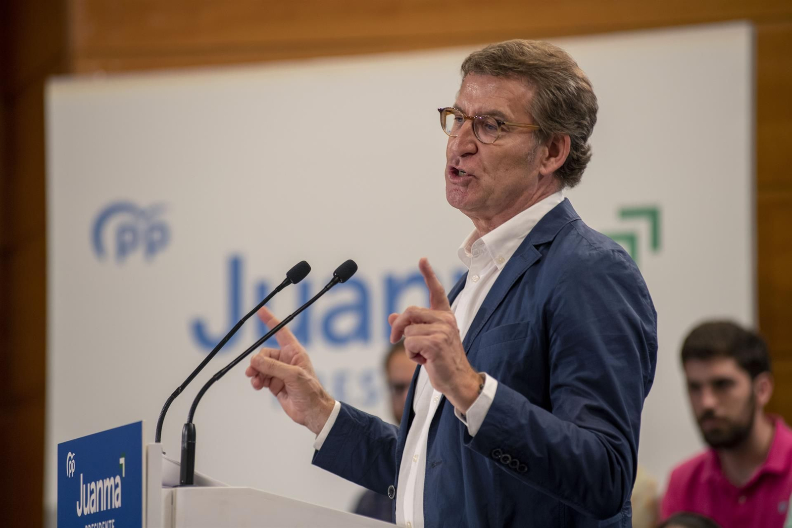 El presidente del PP, Alberto Núñez Feijóo