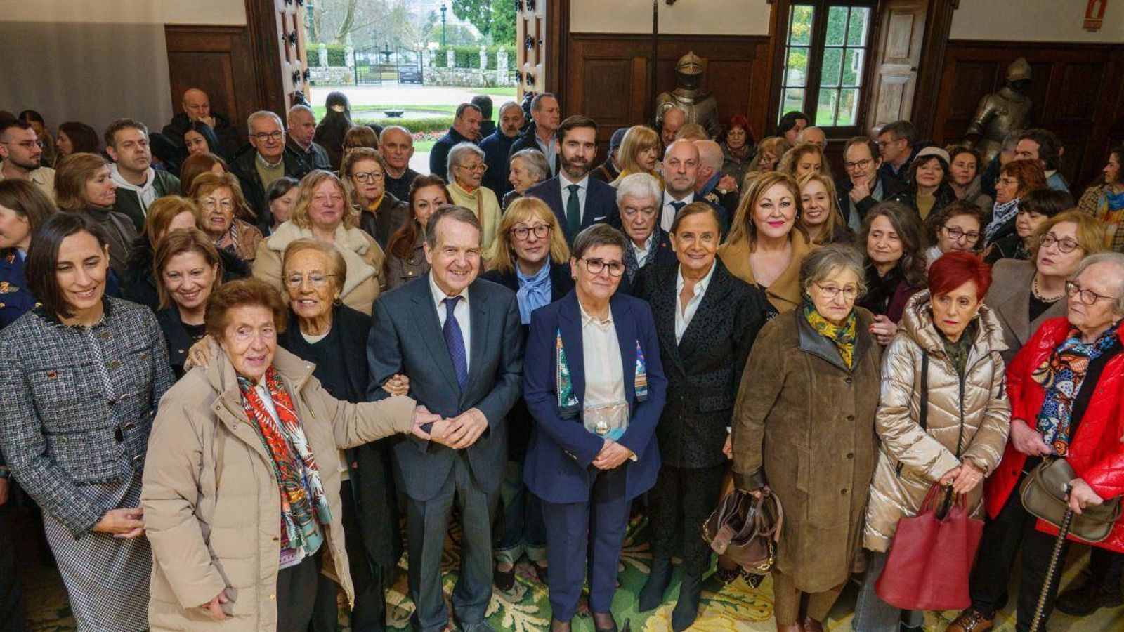 Foto de grupo ayer en el Pazo de Castrelos