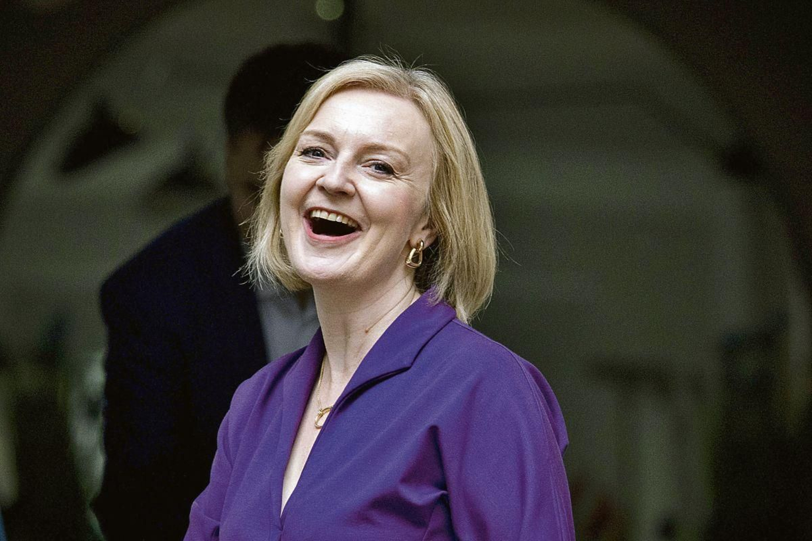 La nueva líder del Partido Conservador, Liz Truss, tras el anuncio de su victoria en Londres.