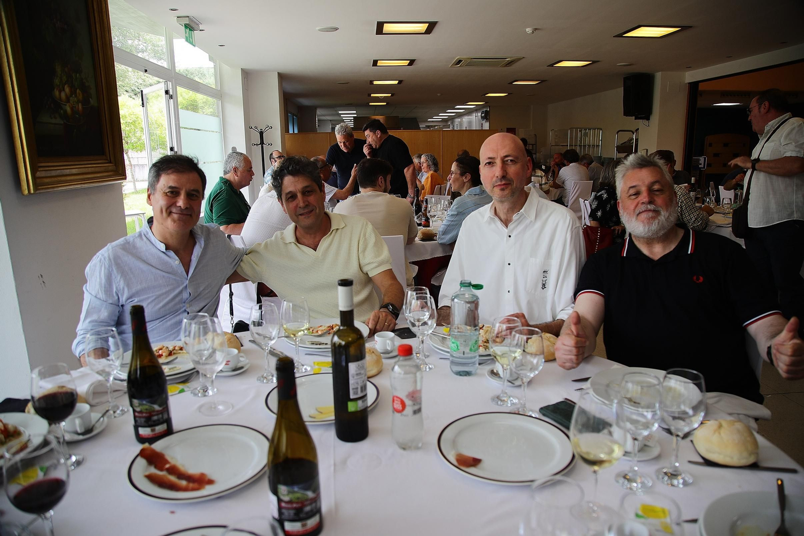 Pablo Muguerza, Miguel, Xosé y Cidre.