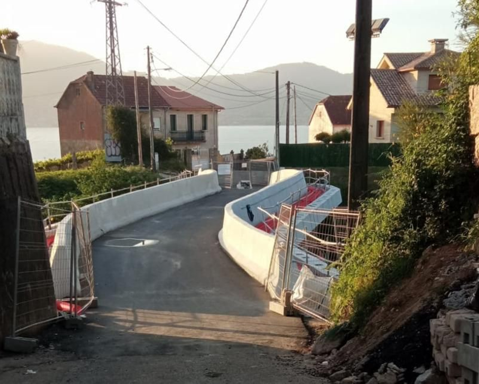 Imagen del puente de A Portela tras las obras realizadas por Adif.