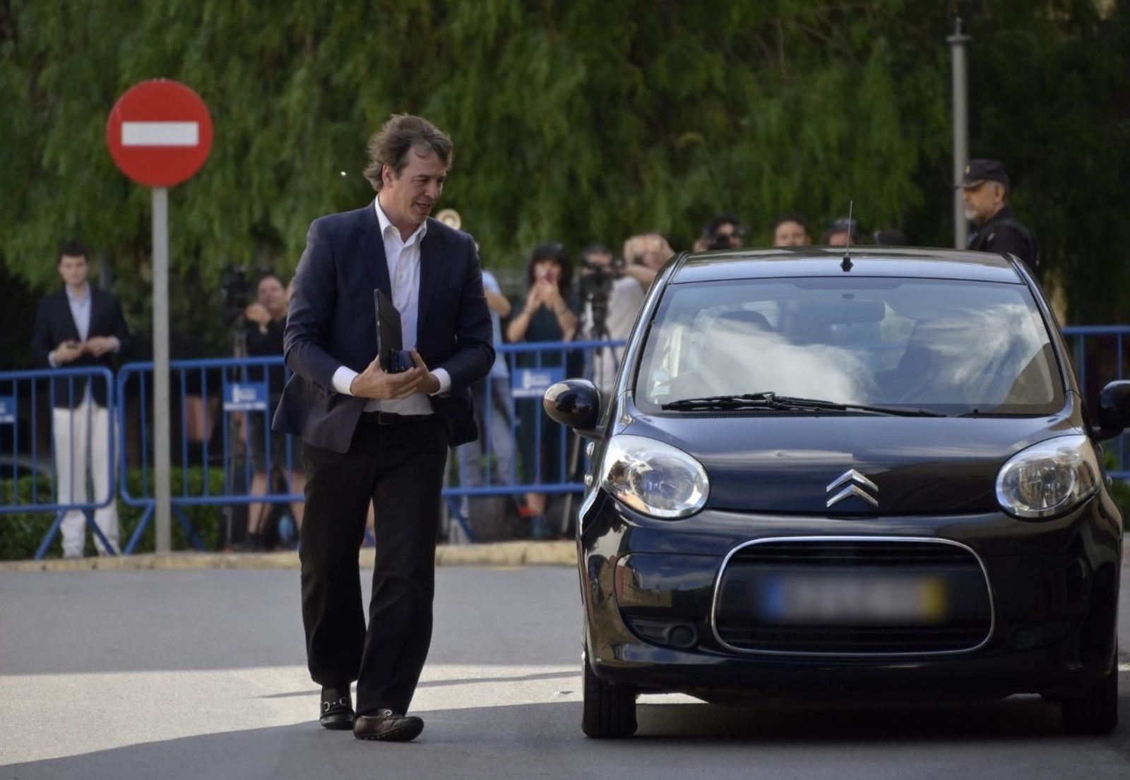 El hermano del Presidente del Gobierno, David Sánchez, a su llegada a la quinta jornada de un juicio en la Audiencia Provincial de Badajoz