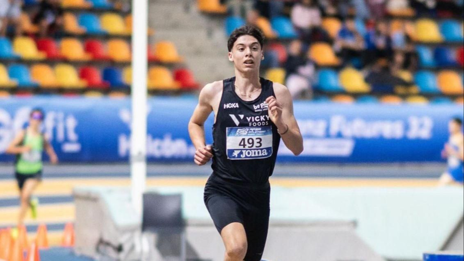 El guardés Álex Sierpes acabó tercero en la final de los 1.500 metros ayer en Albacete.