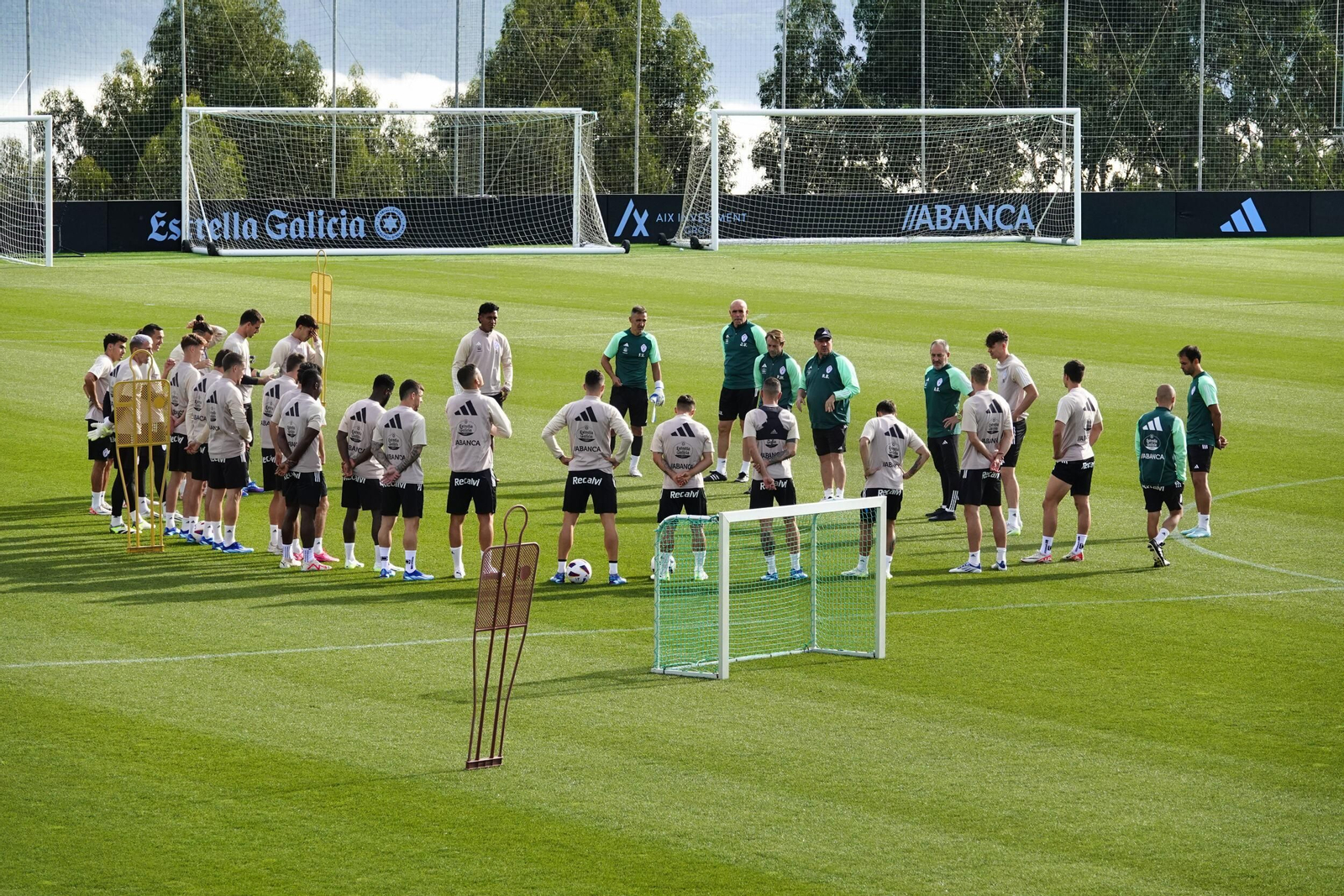Entrenamiento del Celta en Mos.