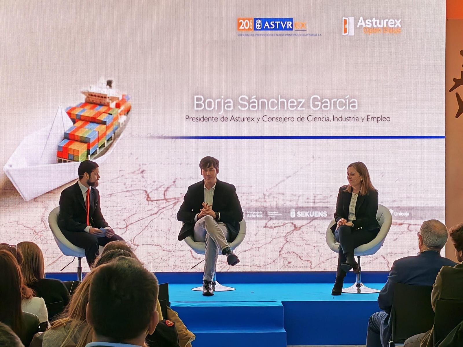 Intervención del consejero de Ciencia durante la inauguración de los Open Days de Asturex