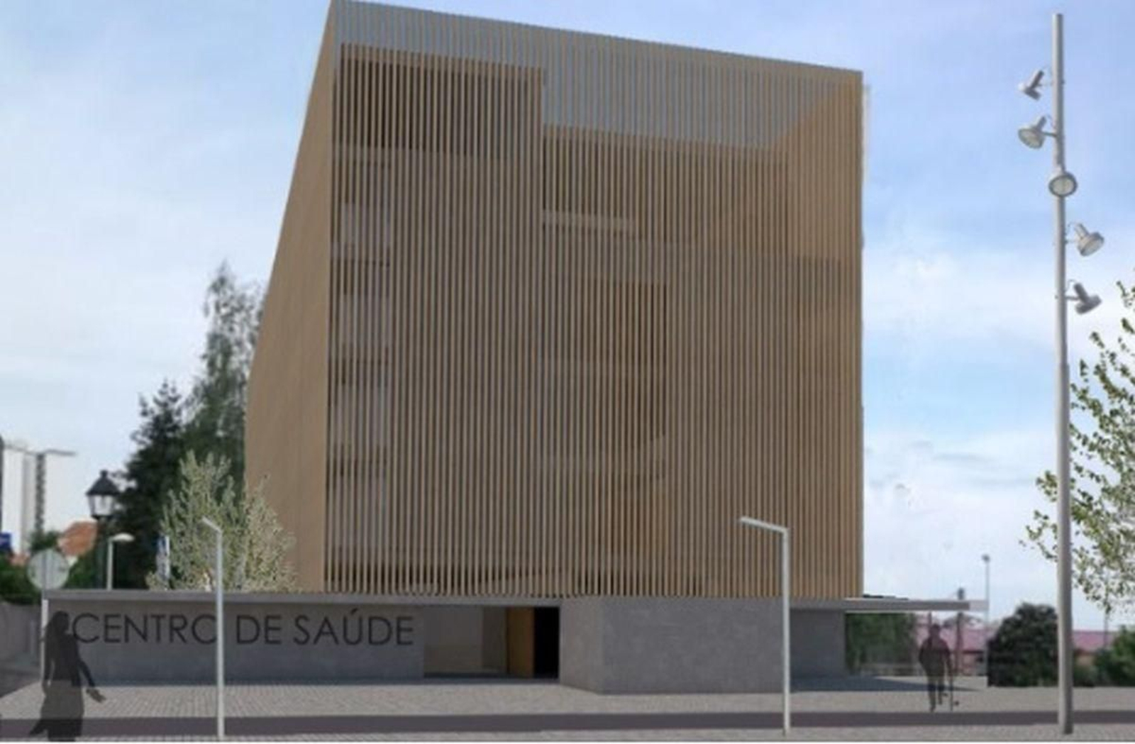 Así quedará el edificio de la Audiencia en la calle Lalín tras su reforma como centro de salud.